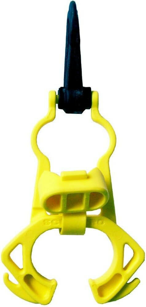 Scubapro Octopus Retainer &amp; Plug W/Clip - Yellow.