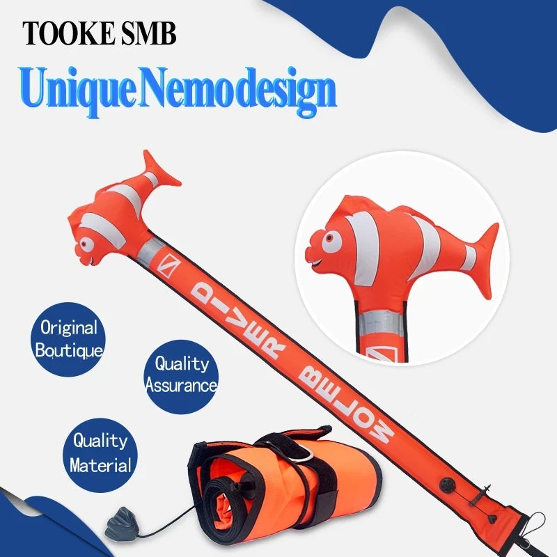 Tooke Red Nemo Delayed Surface Marker Buoy-60in.