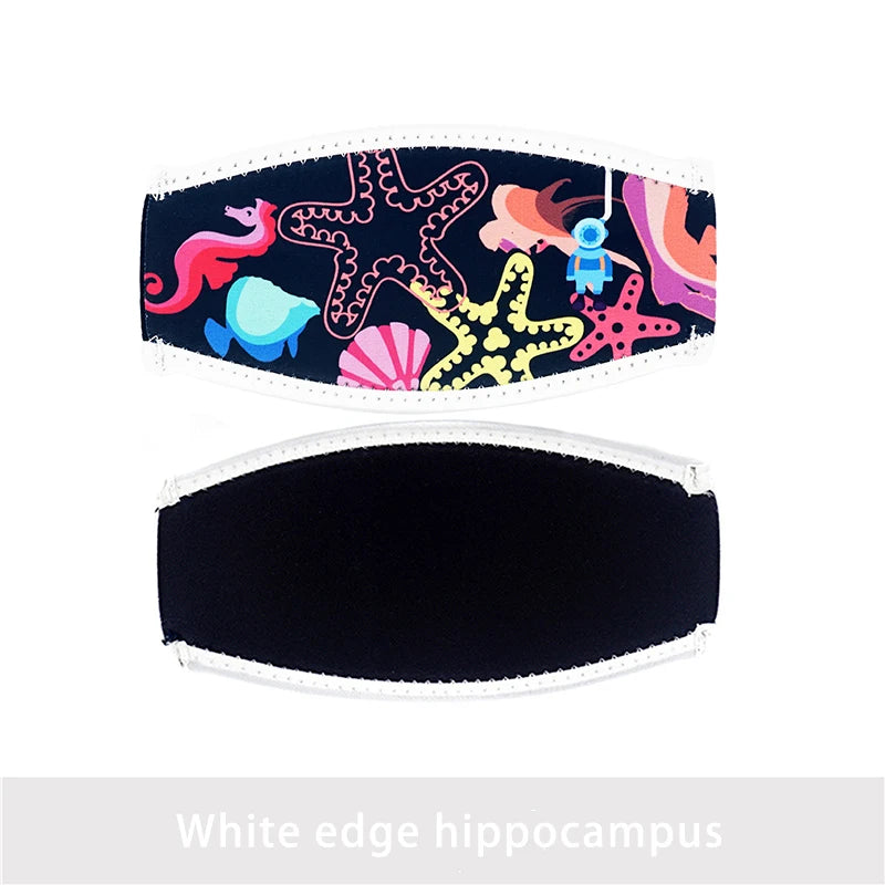 Tooke Neoprene Hair Protector Mask Strap Cover - Seahorse.