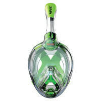 Seac Magica, Full Face Antifog Snorkelling Mask, Green Junior.
