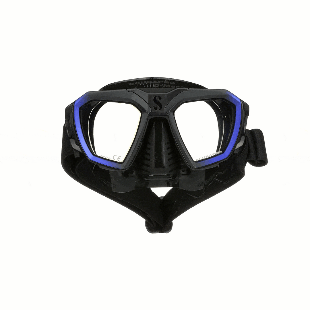 Scubapro D-Mask Scuba Diving Mask, Black Skirt