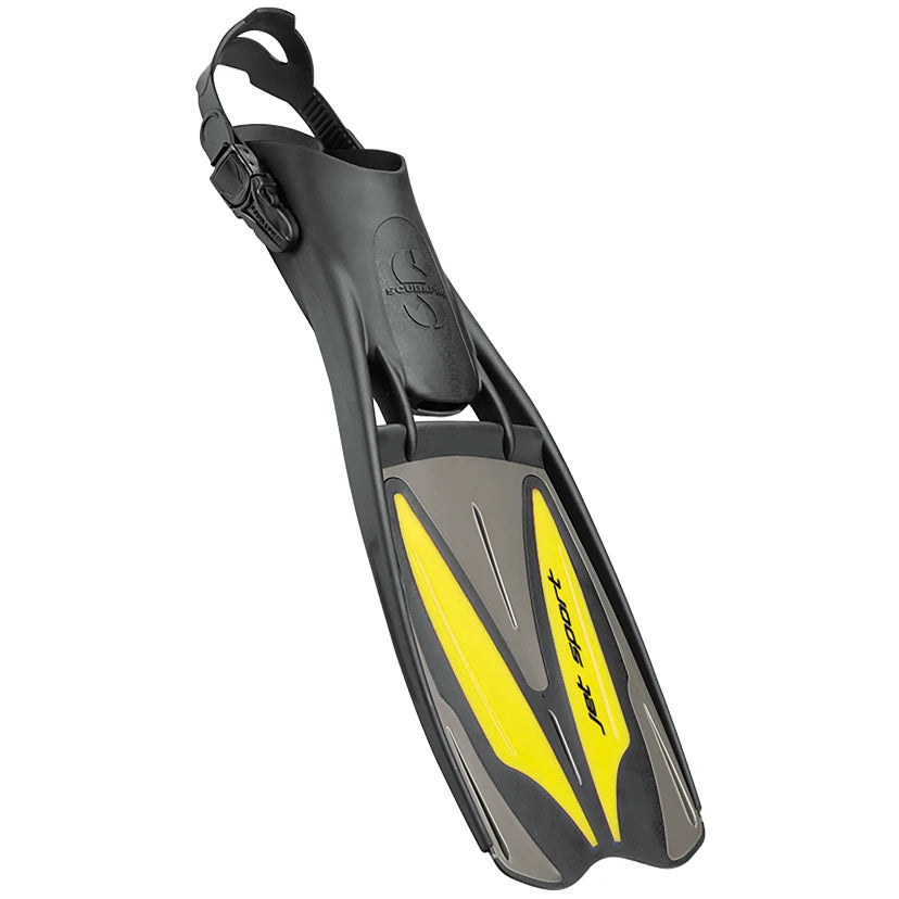Scubapro Jet Sport Fins Adjustable - Black/Yellow/Grey
