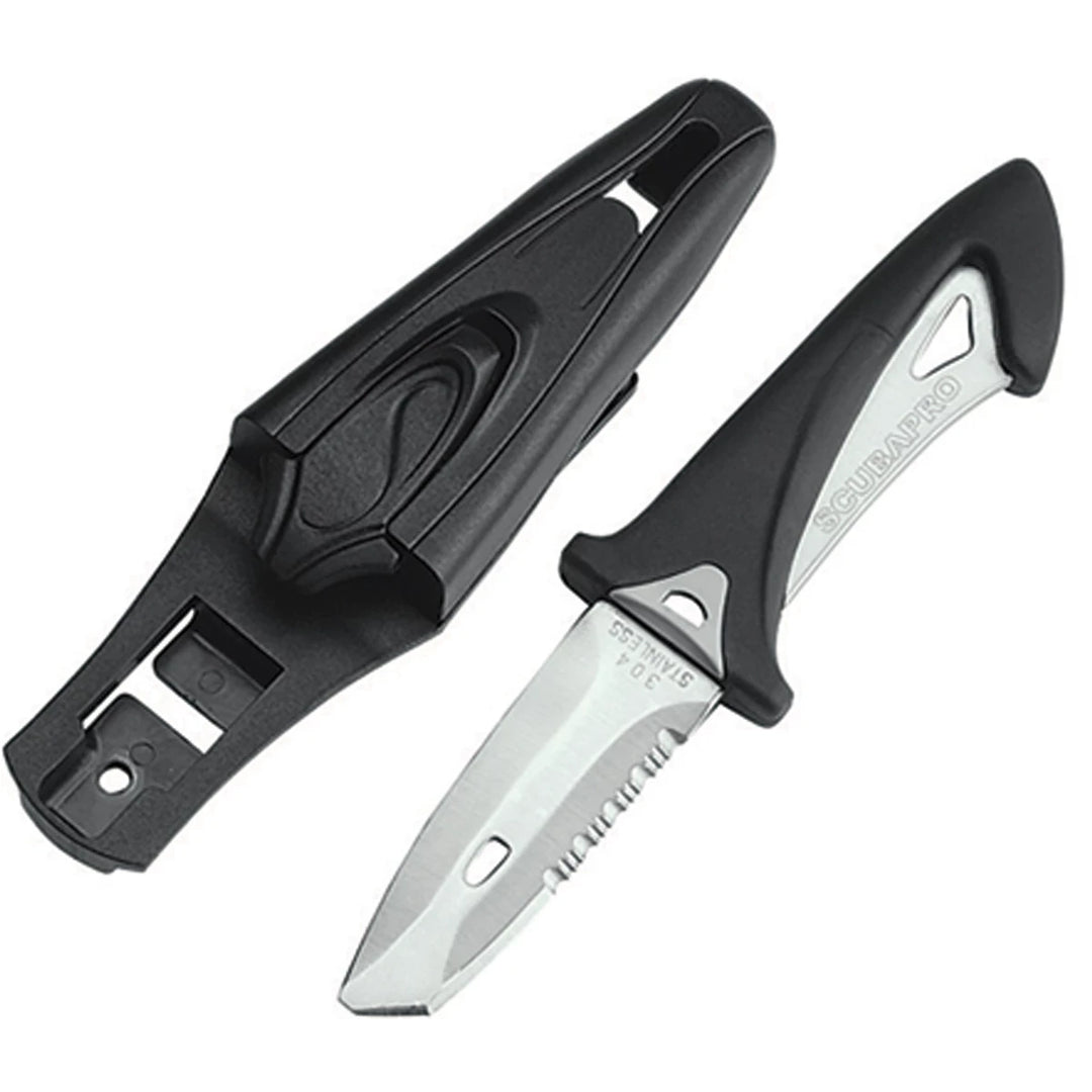 Scubapro White Tip Hose/Bc Mount Knife Stainless Steel.