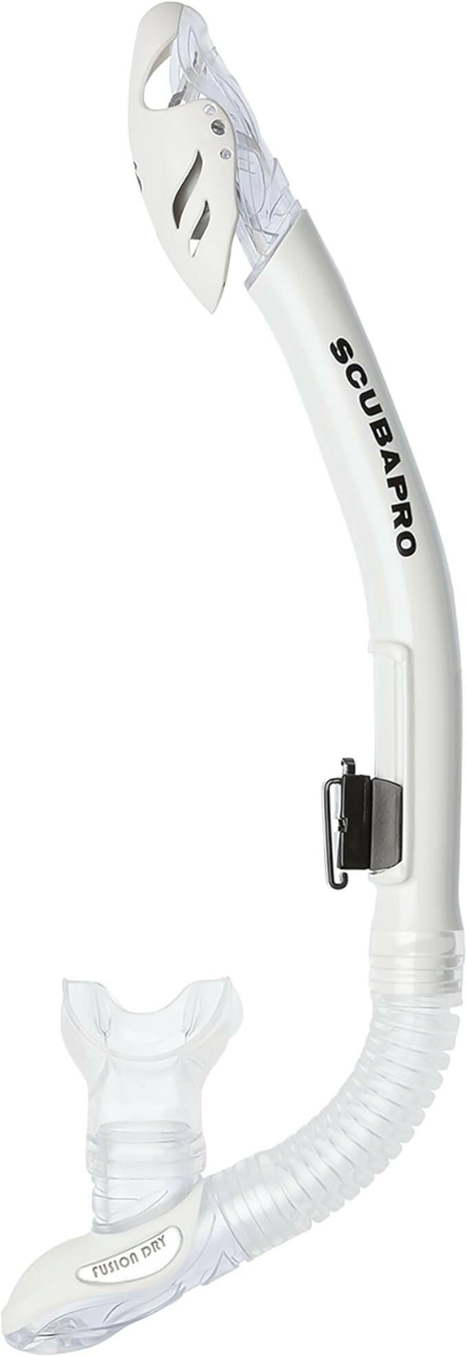 Scubapro Fusion Dry Snorkel, White.