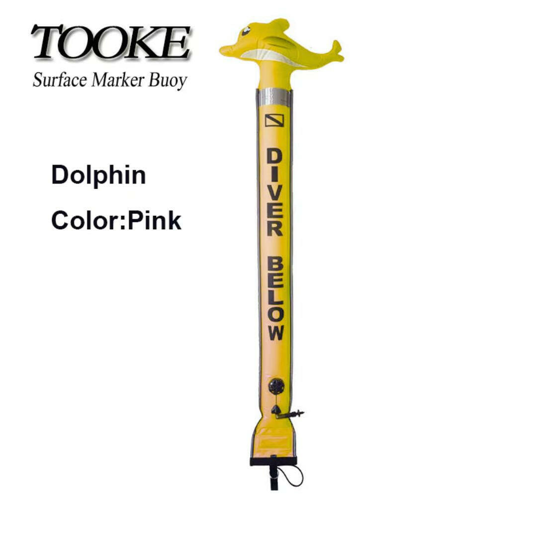 Tooke Yellow Dolphin Delayed Surface Marker Buoy-60in.